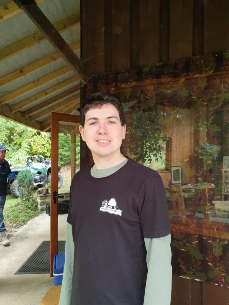 James and logo - Fishpond Wood, Bewerley, Nidderdale